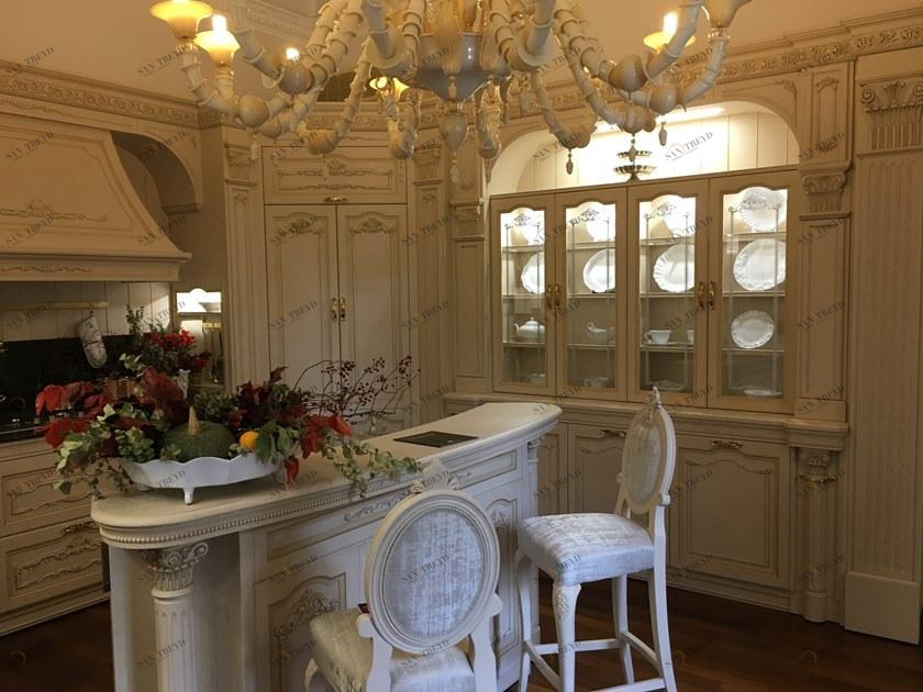 Martini Interiors Кухня из лакированного дуба на заказ с островом Desiderio sun-id-1506399