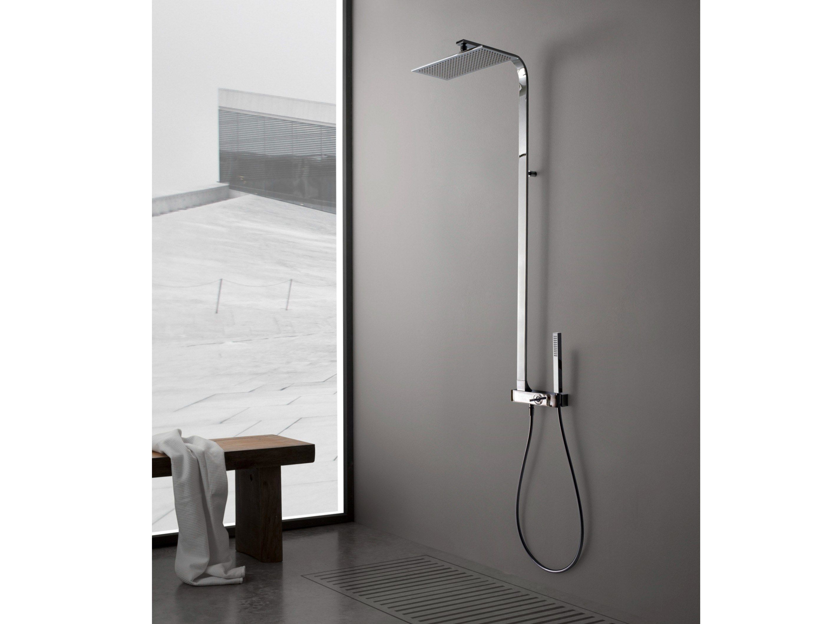 Настенная душевая колонна с душем Rubinetterie Treemme Archè ARCH-00048280 - Вид №1