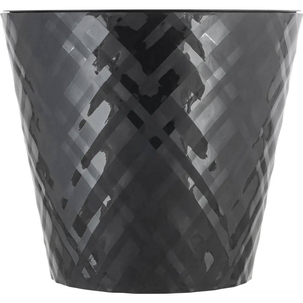 Горшок цветочный Ingreen Manhattan ø28 см h25.3 см v11 л пластик оникс STLM-2187298 - Вид №1