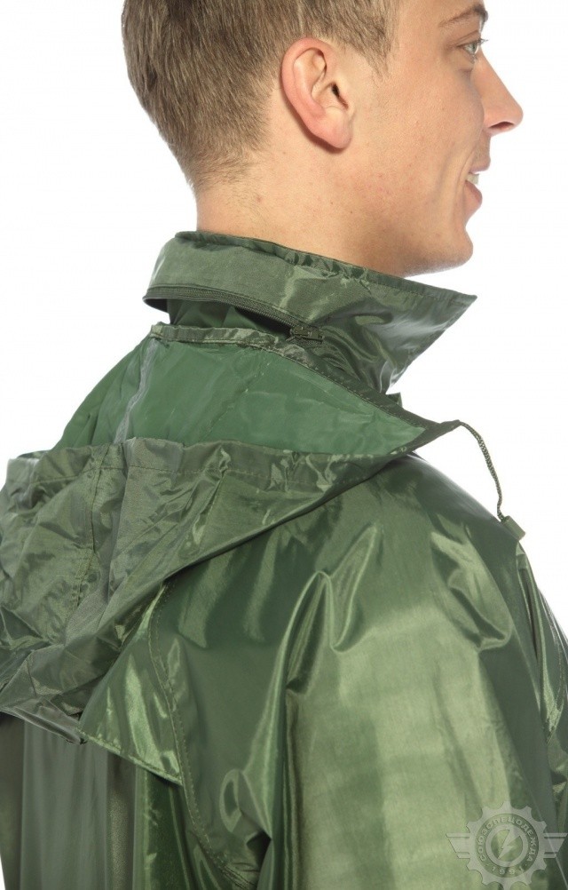 5041815 Плащ Альбатрос влагозащитный ЛАЙТ М зеленый  Непромокаемая спецодежда  размер XL  - Вид №11