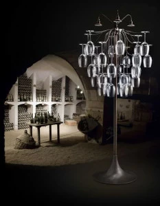 Aldo Bernardi Торшер из светодиодного стекла Sauvignon