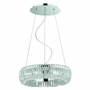 Подвесной светильник Ideal Lux Quasar SPА IDEAL LUX ДИЗАЙНЕРСКИЕ, QUASAR 072106 Прозрачный;серебро