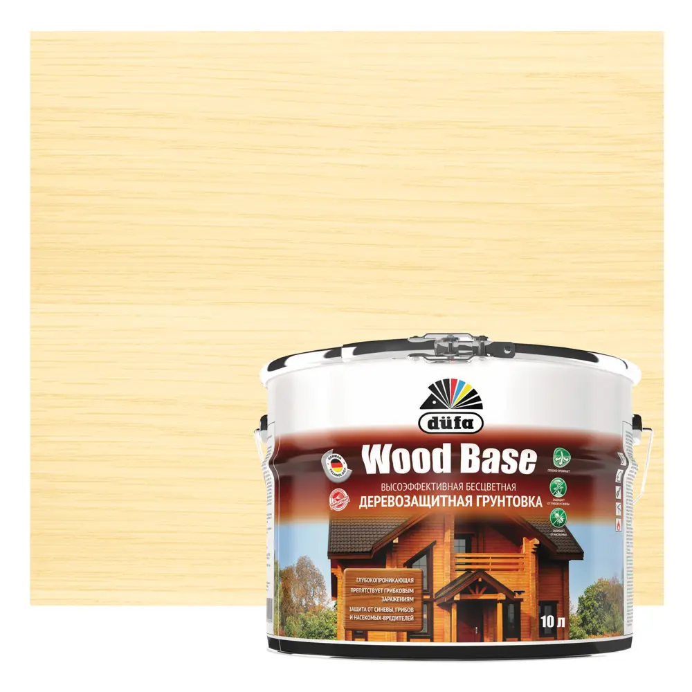 Грунтовка деревозащитная Dufa Wood Base бесцветная 10 л STLM-2024971