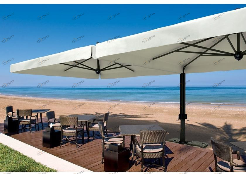 Scolaro Parasol Двойной квадратный зонт с боковой опорой Alu sun-id-1401322