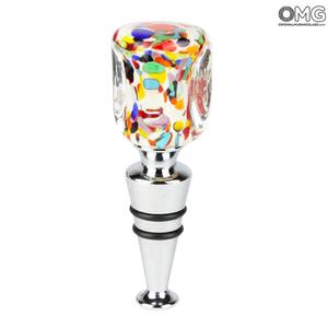 1986 ORIGINALMURANOGLASS Бутылочная пробка Карнавал +коробочка - муранское стекло  см