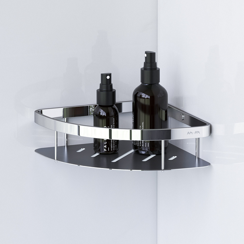 A7454100 Полка для душа угловая хром AM.PM Sense L  - Вид №1