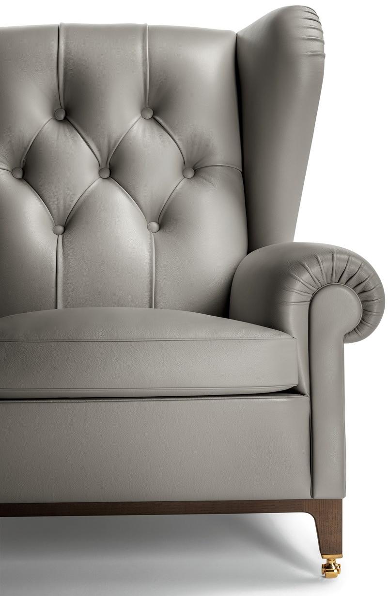 Poltrona Frau Стеганое кожаное кресло с подлокотниками La collezione - divani e poltrone sun-id-1475501 - Вид №8