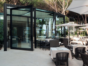 Застекленная входная дверь