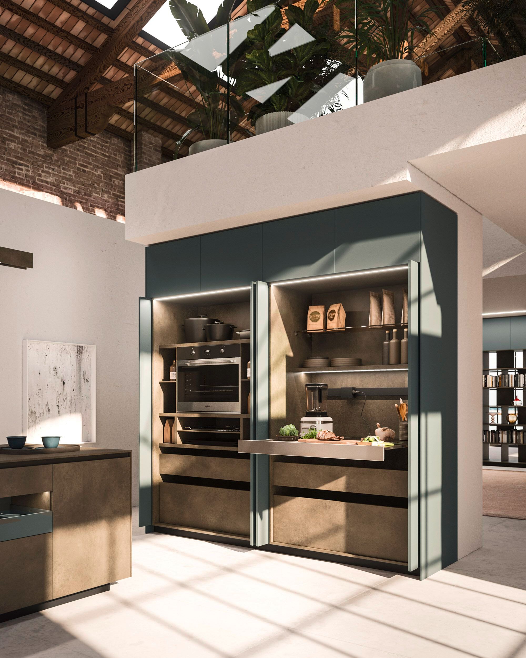 Встроенная кухня с островом Arrital Ak_Project ARCH-00022301 - Вид №10