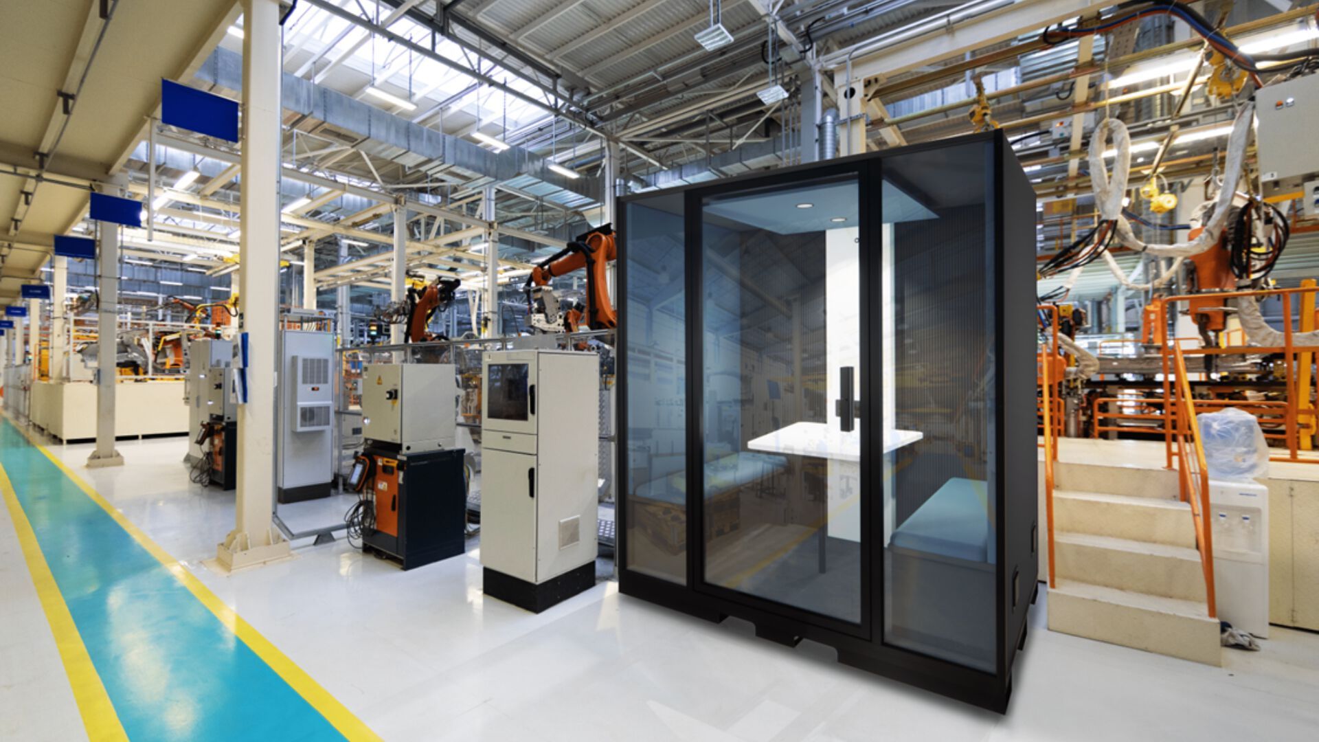 Акустическая офисная кабина со встроенным освещением Blabla-Cube Indus ARCH-00080944 - Вид №2