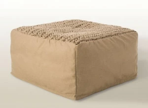 Warli Квадратный садовый пуф из акриловой ткани Site