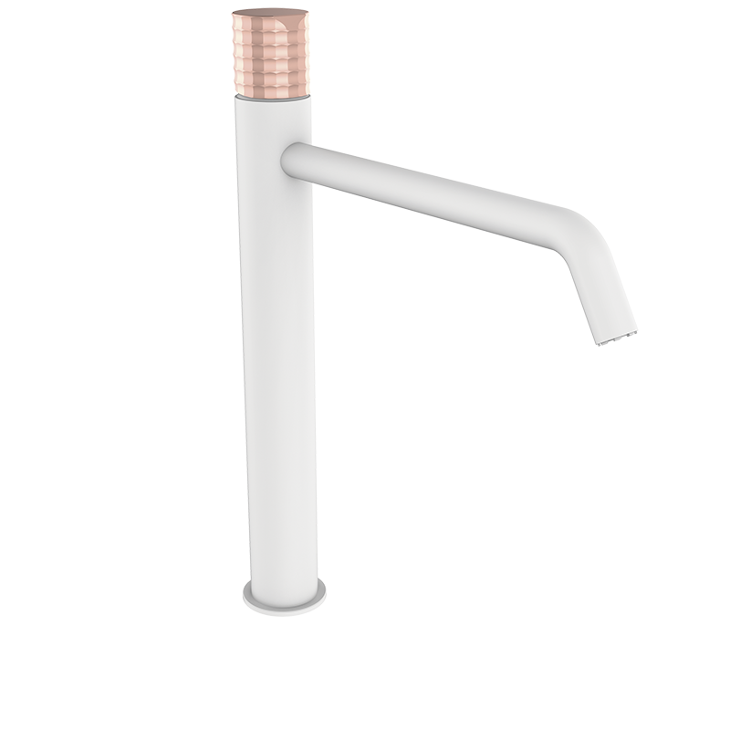 75550716 PREMIUM Белый XXL Умывальник Смеситель Белая роза GRB MIXERS 