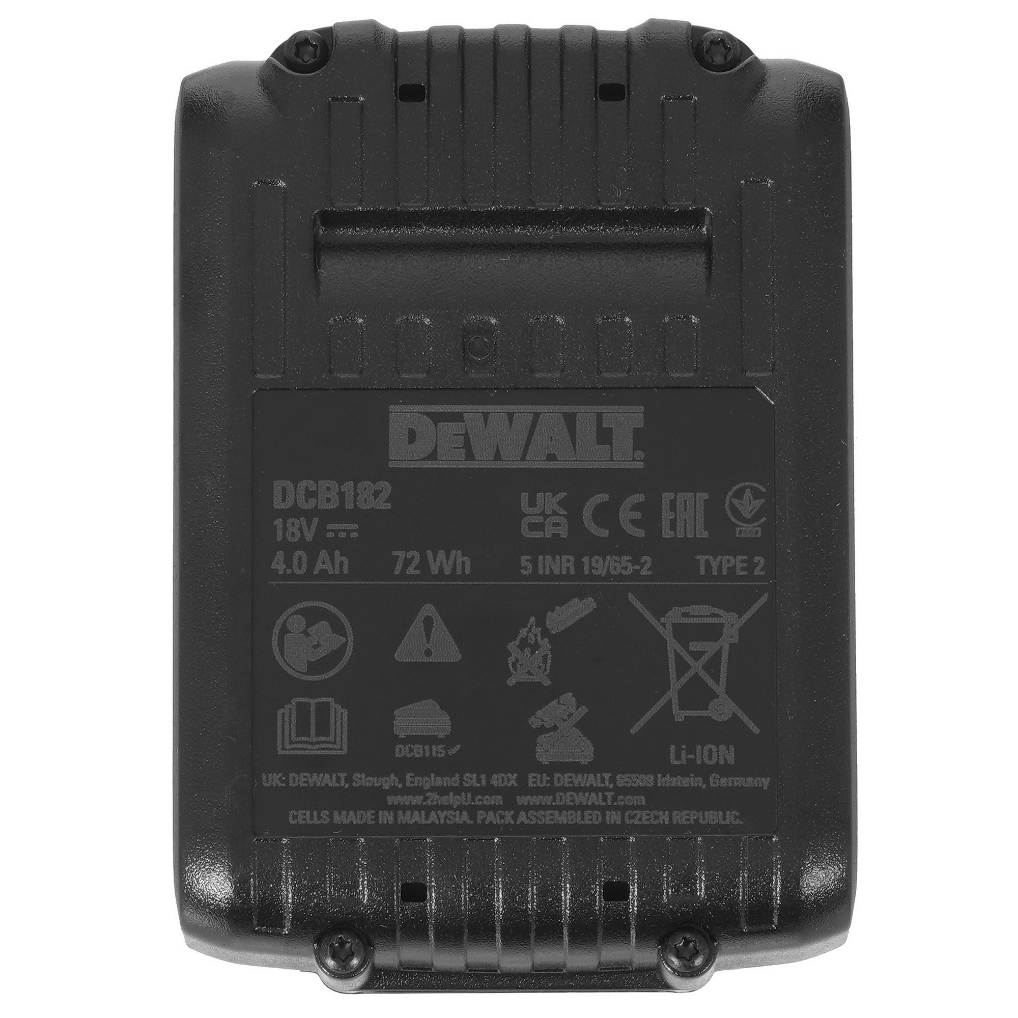 Аккумулятор DeWALT DCB182-XJ 5437894 STDN-0106935 - Вид №2