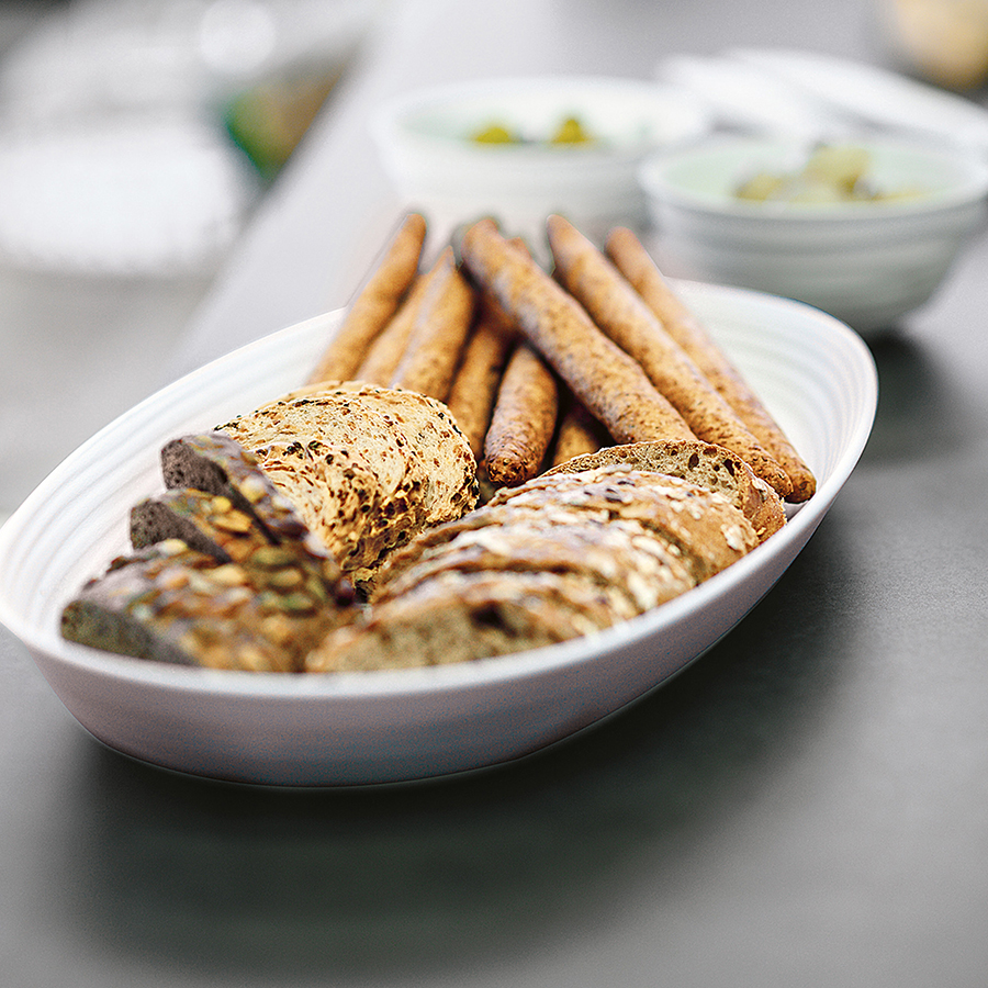 17540079 Блюдо сервировочное tierra, 22,9х41х4,2 см, бежевое Guzzini  - Вид №1