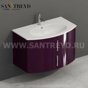 MDMC80Y0080 Тумба с двумя ящиками 78 см фиолетовая Globo 4ALL Италия