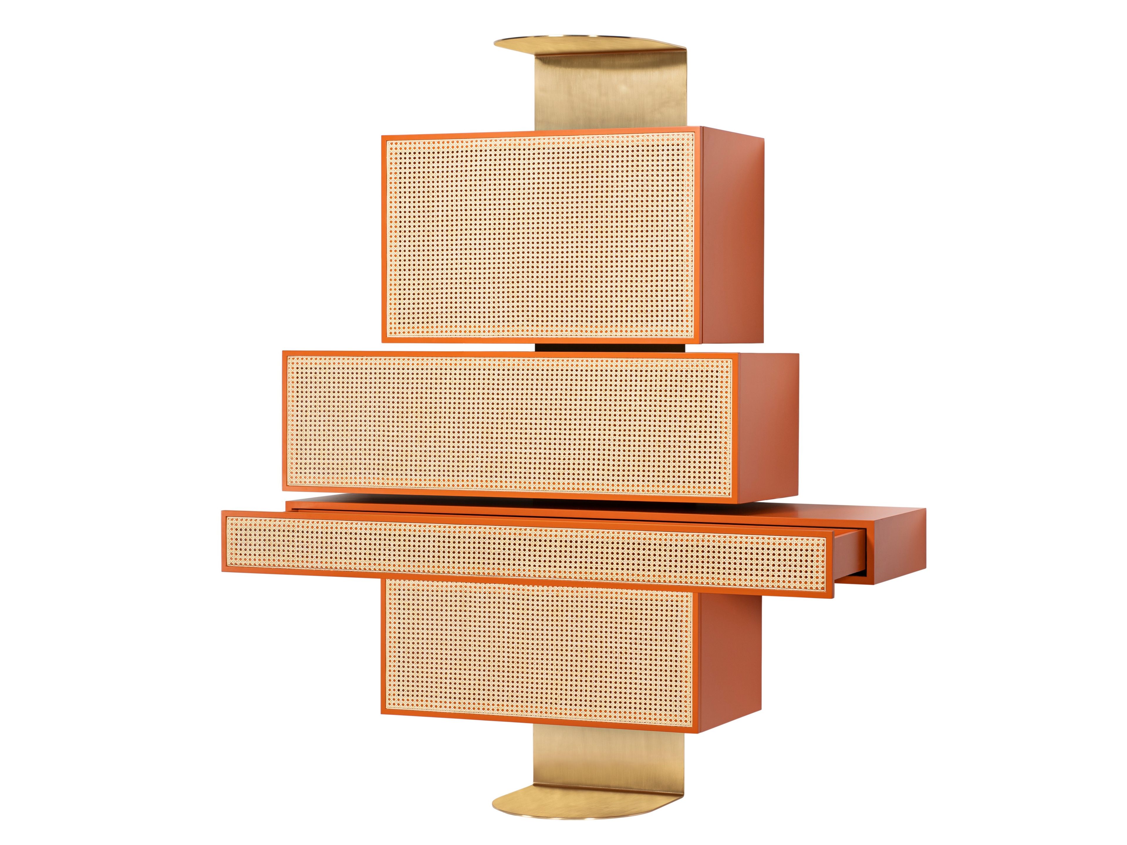 Настенный шкаф для хранения с откидными дверцами и ящиками Wiener GTV Design NYNY ARCH-00025530 - Вид №1