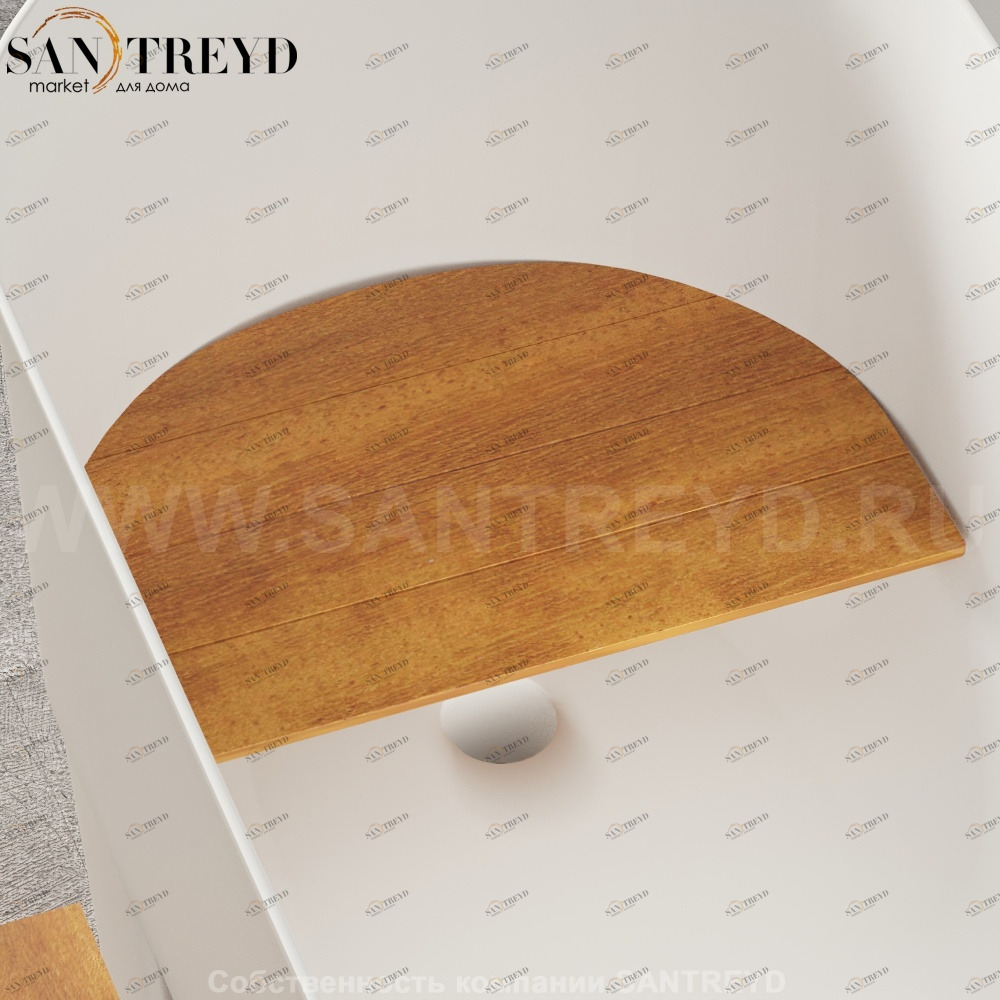 Деревянное сиденье для ванны IMMERSION ироко Agape AVAS1982I