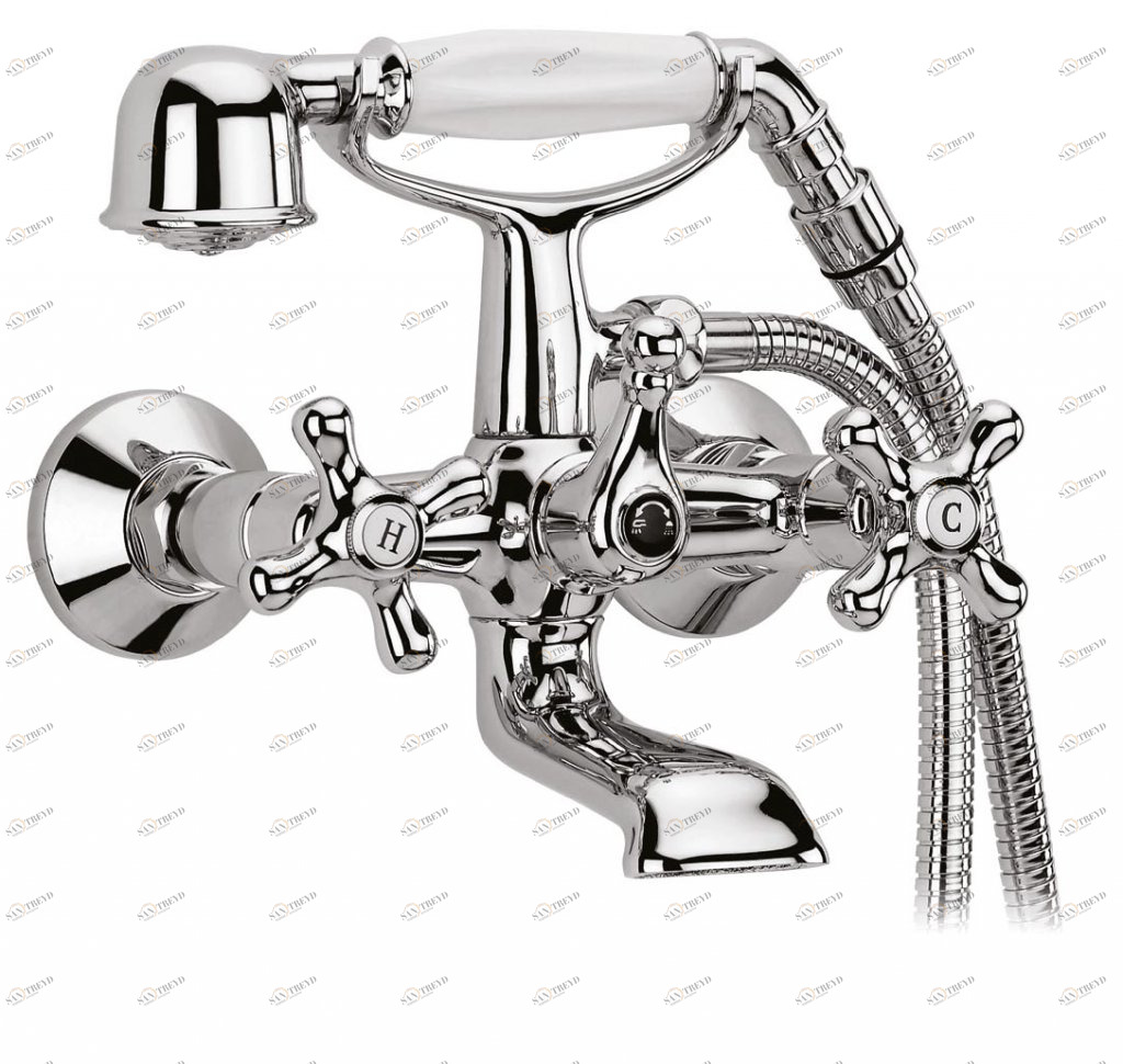 Смеситель для ванны с ручным душем CEZARES RETRO-C-VD2-01