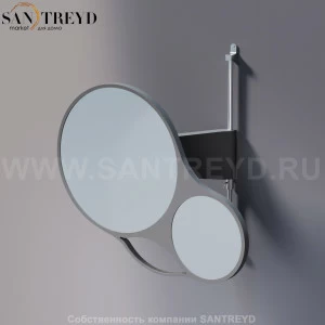 Agape SPIN Регулируемое зеркало в серой раме из окрашенной фанеры ASPE013G