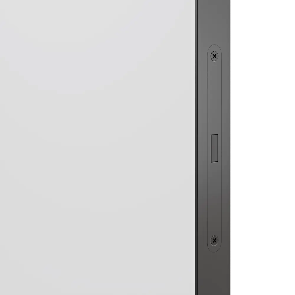 Дверь межкомнатная глухая Invisible 90x220 см грунт правая цвет белый/черный с замком 89397965 STLM-2100478 Santreyd  - Вид №4