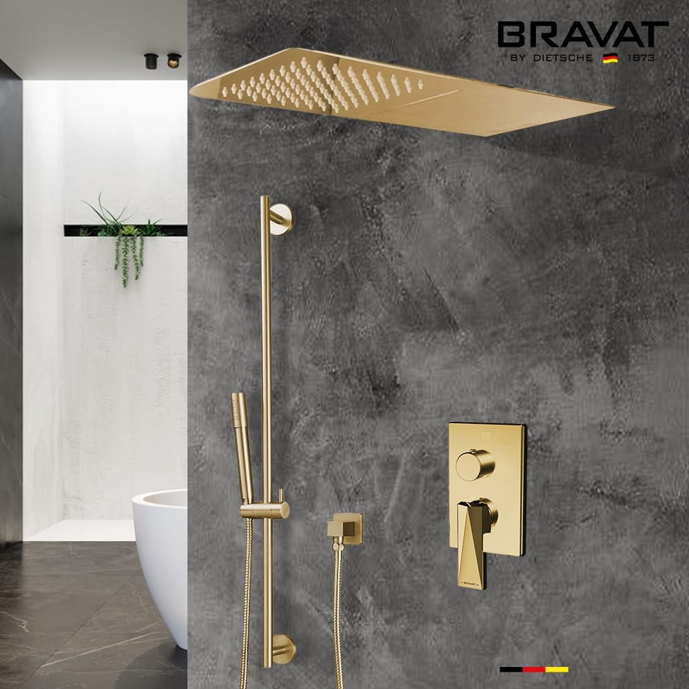 Латунь термостатический смеситель для душа с душем Fontana Showers FS1052 / FS1077 ARCH-00025037 - Вид №1