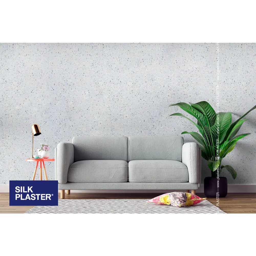 Жидкие обои Silk Plaster Absolute А406 1.115 кг цвет голубой STLM-2183090 - Вид №3