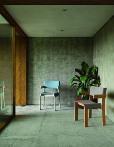 Стул из тикового дерева с подлокотниками