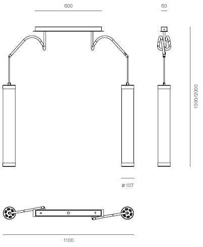 Firmamento Milano Светодиодный подвесной светильник из стали Kate Bmt039pm-bl - Вид №2