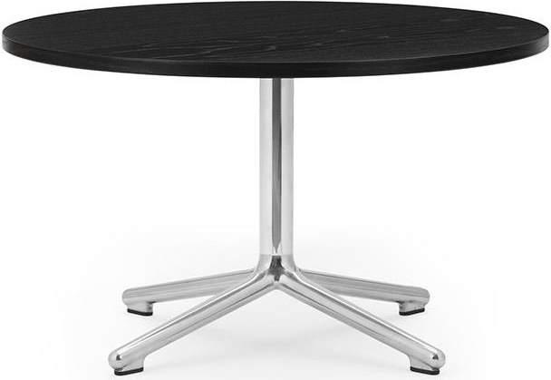 604166 журнальный столик Alu H40 Ø70 см Black Oak Normann Copenhagen Lunar