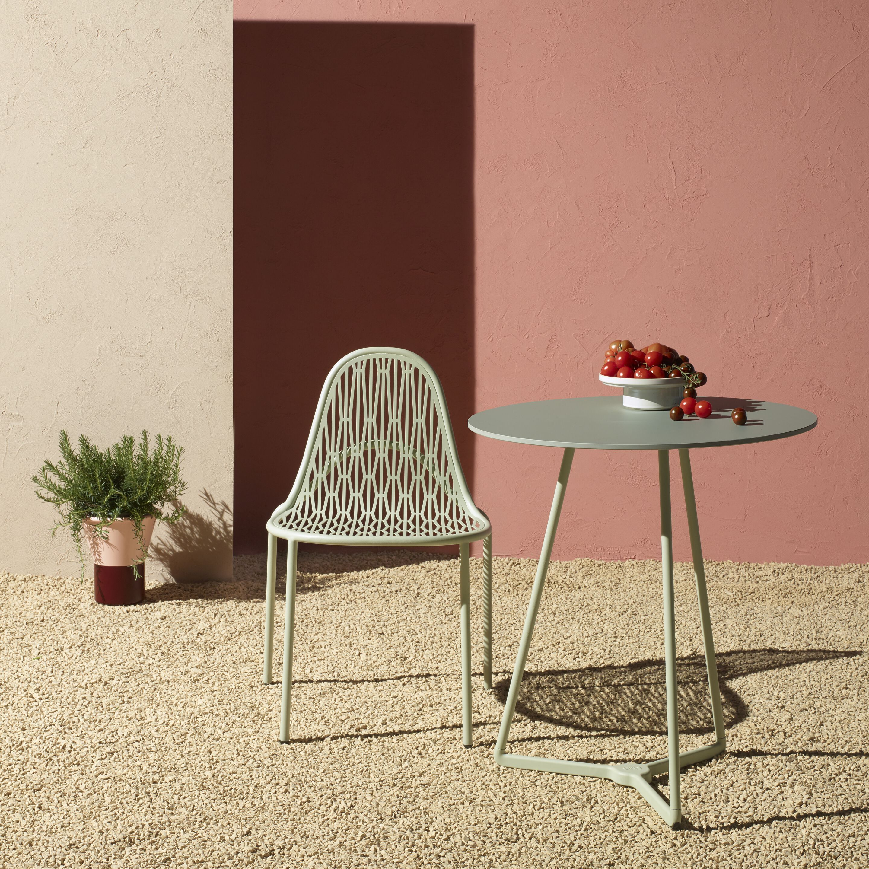 Металлический штабелируемый садовый стул S-CAB Malvasia ARCH-00049078 - Вид №5