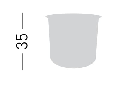 Алюминиевая круглая подставка для горшков GABER MERIDIUS PLANTER ARCH-00086088 - Вид №6