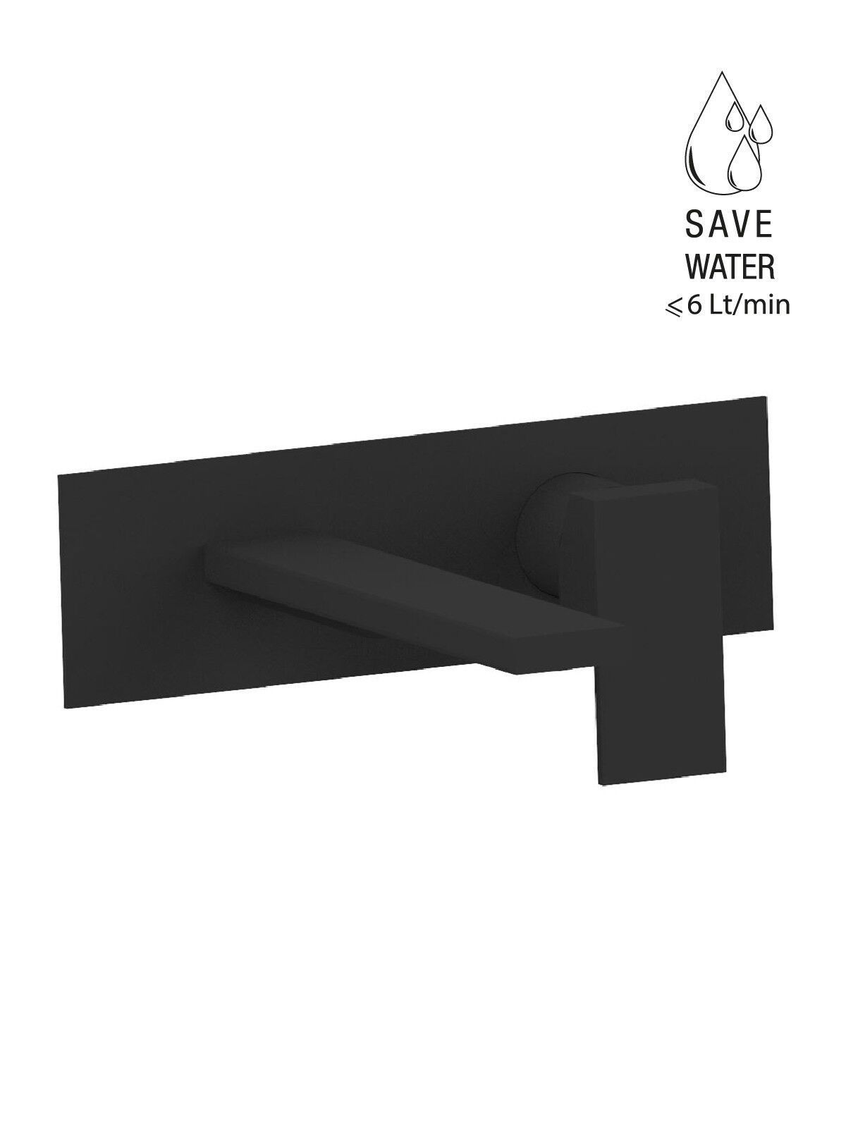 Настенный смеситель для раковины с пластиной без слива Rubinetterie Frattini Vita Due ARCH-00054452 - Вид №17