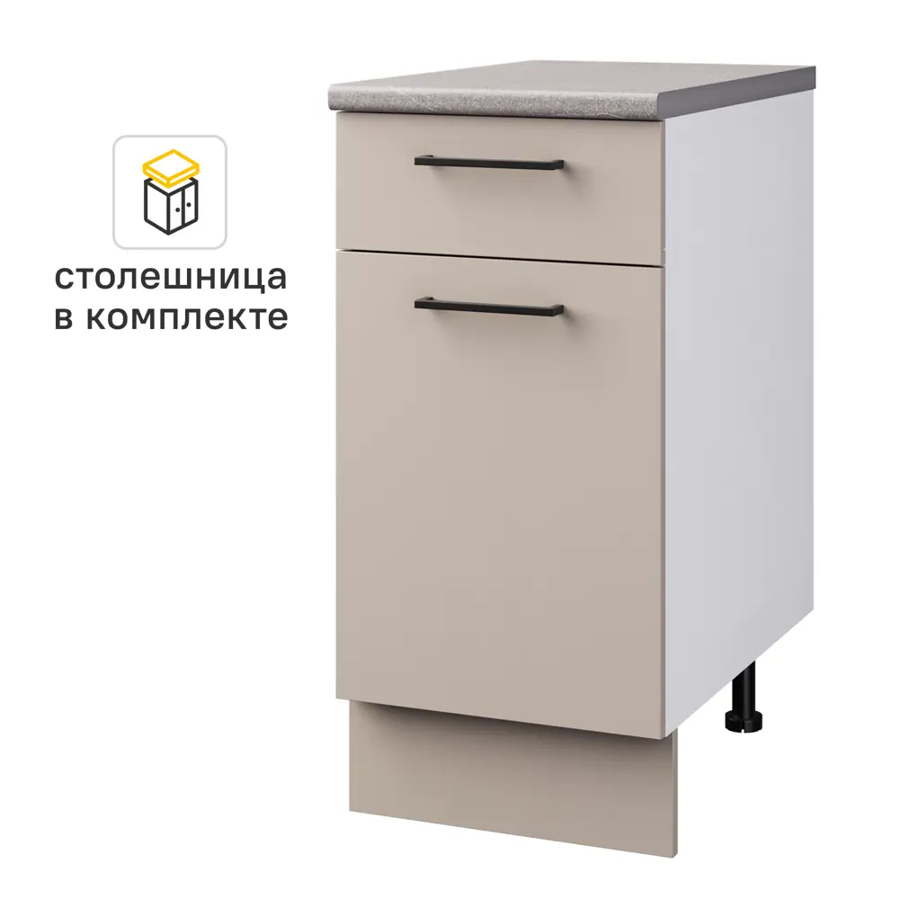 Напольный шкаф Орель 40x85x60 см ЛДСП цвет бежевый 89451097 STLM-2140528 Santreyd - Вид №1
