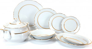 10643348 Дулевский фарфор Сервиз столовый 6/29 "Аппетитный" "Монреаль" (фарфор) Фарфор