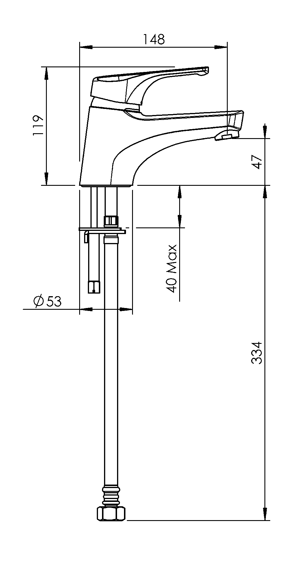 FT2050CP2 Смеситель для раковины Futura Methven - Вид №1