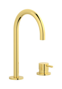 Смеситель для раковины на 2 отверстия. WE ARE IB mt394oo Gold MilanoTorino