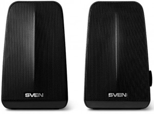 SV-014216 380, чёрный, usb, акустическая система 2.0, мощность 2x3 вт(rms), пассивный излучатель Sven