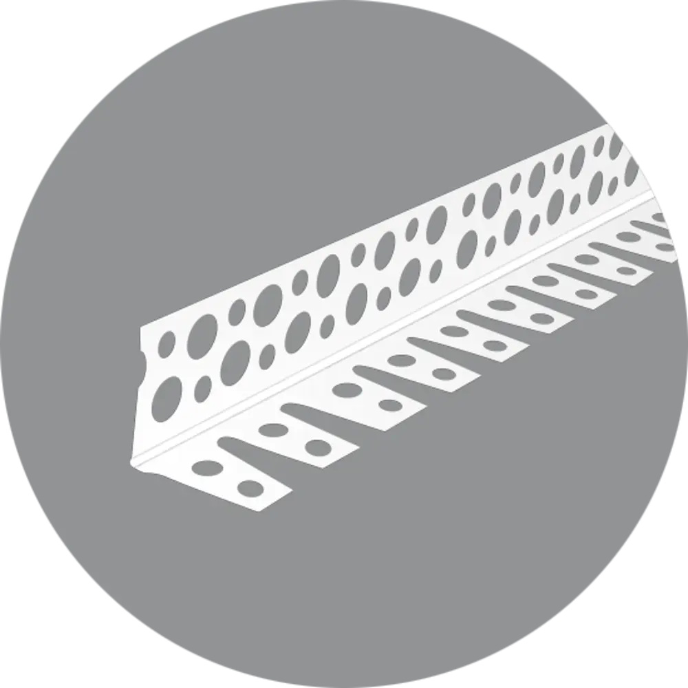 Профиль угловой арочный ПВХ 23x23x2500 мм ИНЖЕНЕР-СТРОИТЕЛЬ STLM-2126733