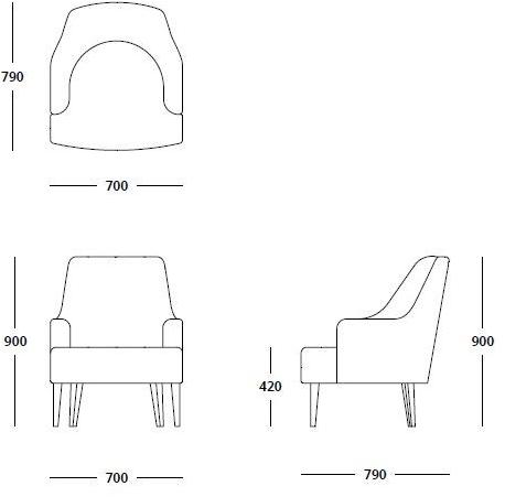 HMD INTERIORS Кресло пастуха по контракту по контракту sun-id-1507184 - Вид №2