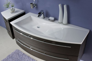 WUA361209R(784/184) Puris Crescendo, тумба под раковину 1200 мм правая, цвет дуб светлый