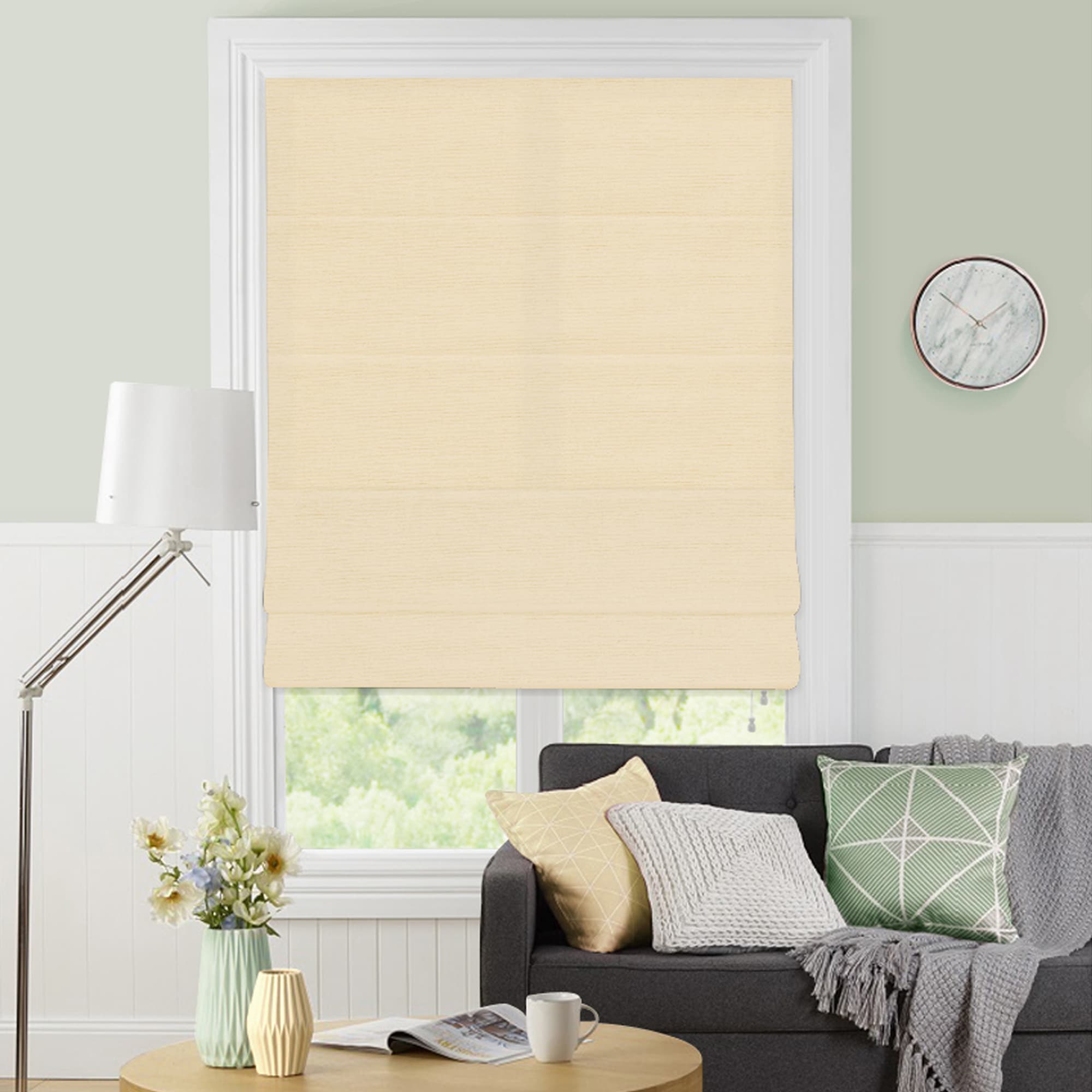 82024946 Штора римская «Лея», 160х175 см, цвет кремовый Santreyd  - Вид №4