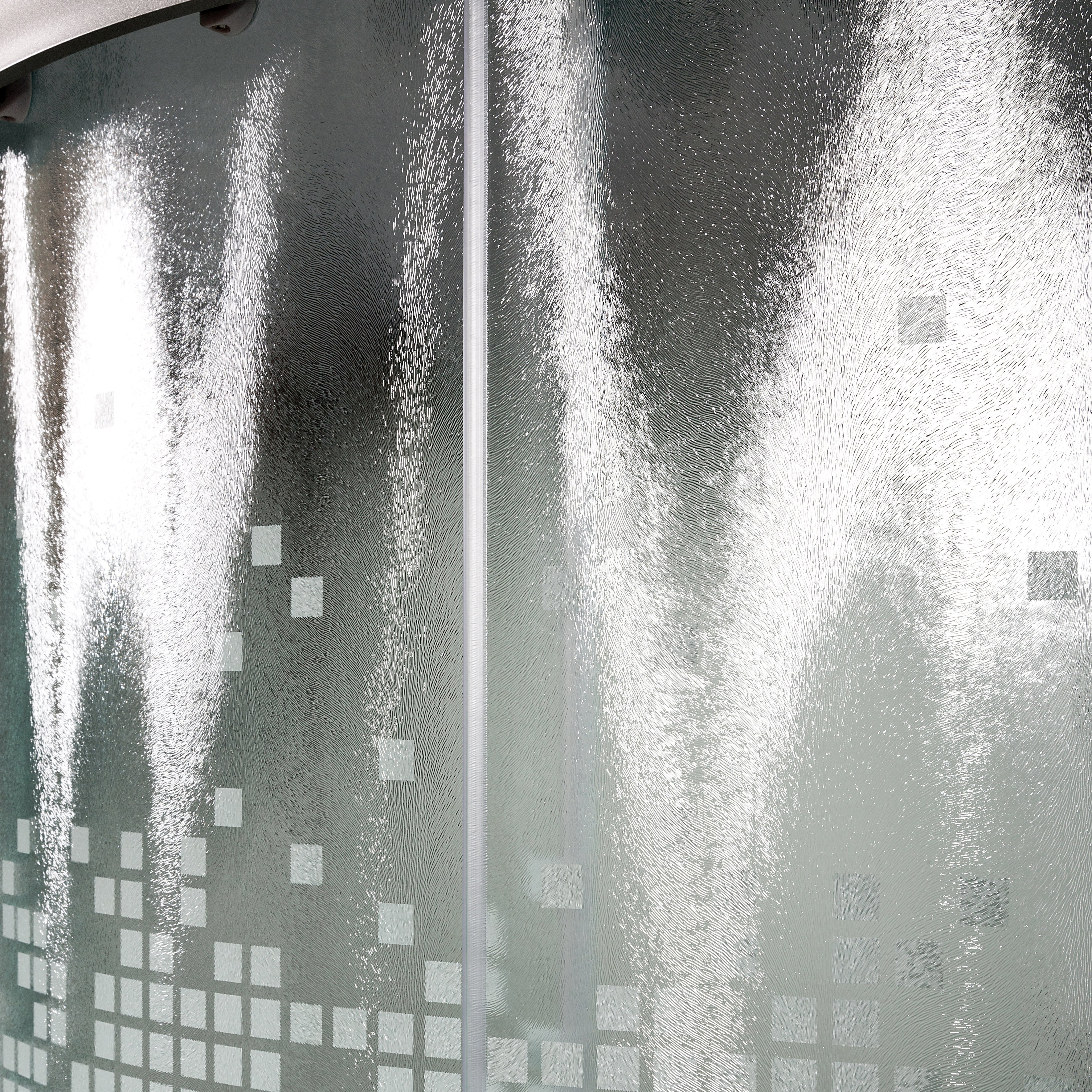 B01S+ эл. BLACK Душевая кабина DETO Серия В L 908 N без крыши - Вид №7