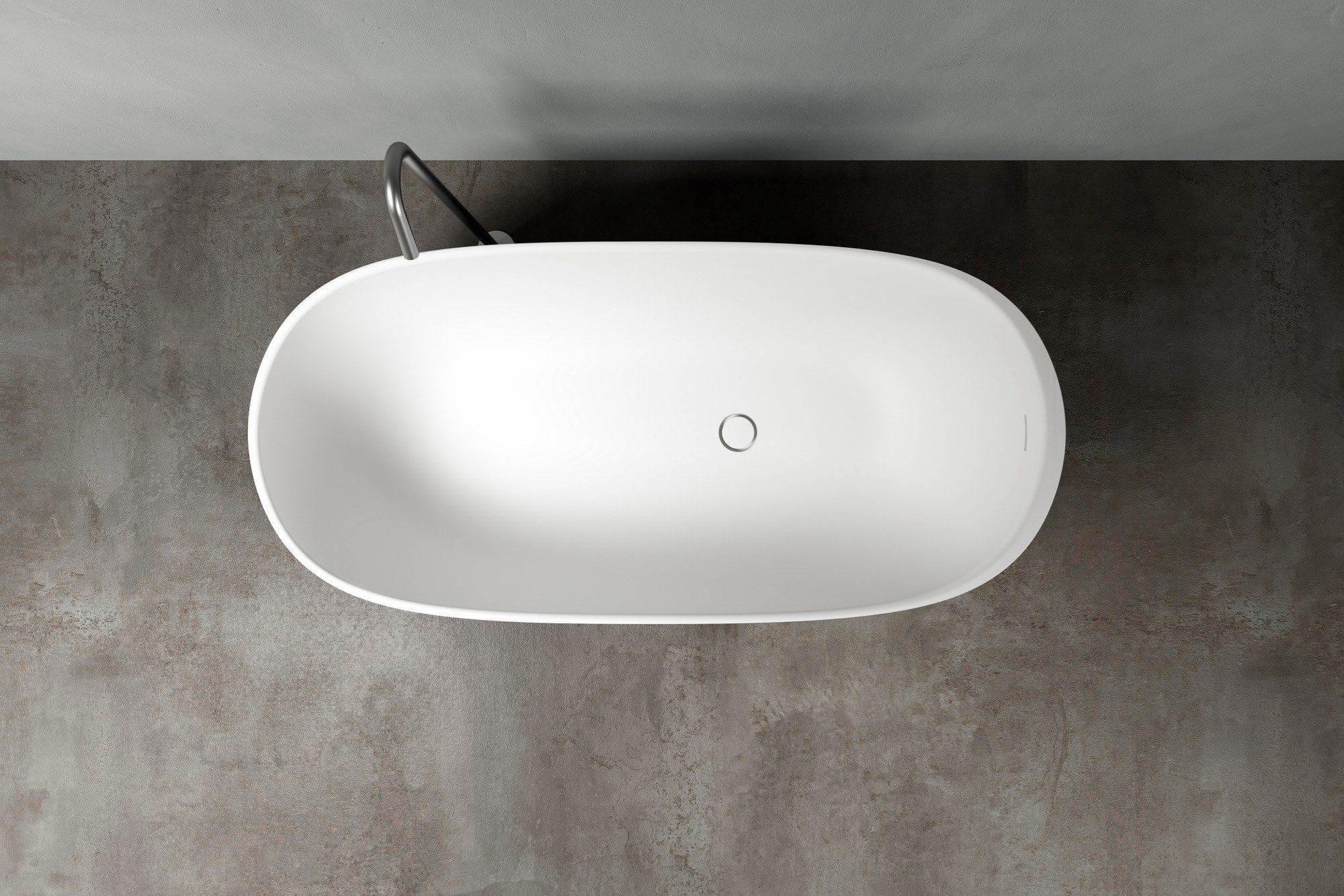 Овальная ванна в Korakril™ Ice White Rexa HOLE ARCH-00137844 - Вид №10