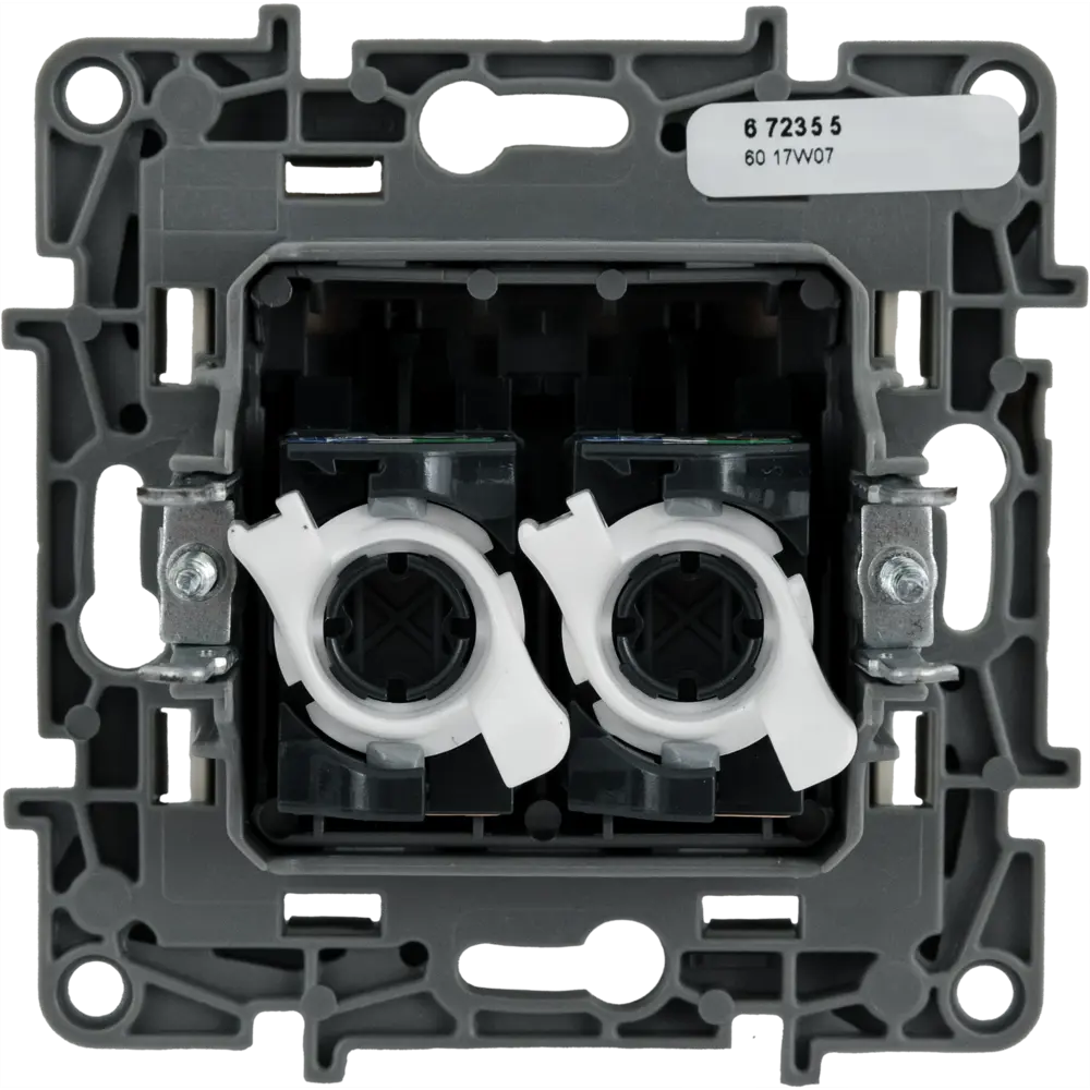 Legrand Etika: Двойная компьютерная розетка для сетевых подключений 82496477 STLM-0028692 - Вид №2