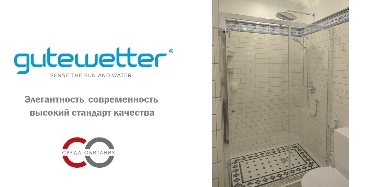 Душевая дверь в нишу 110x200 GK-862 GUTEWETTER SHAPE DOOR 110X200GK862 - Вид №1