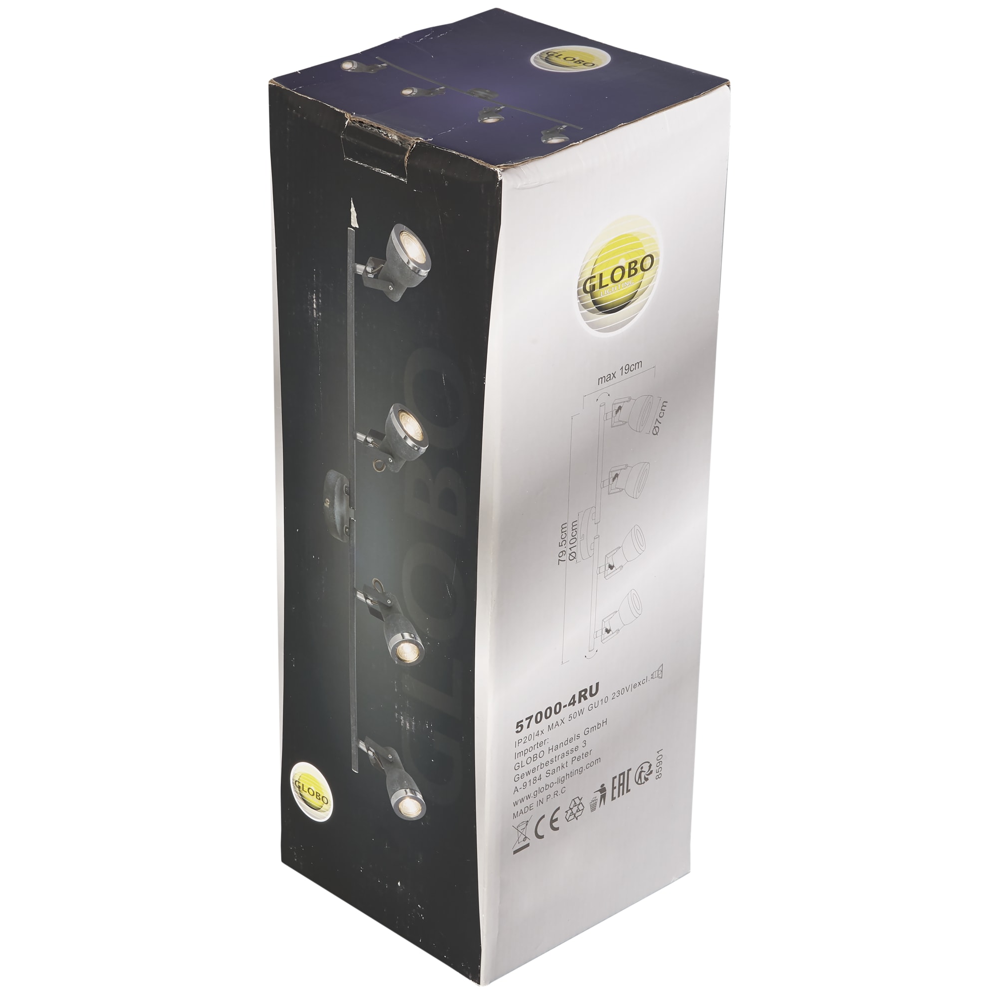 82156835 Спот GLOBO -4 GU10 5x50W серый 57000 Santreyd  - Вид №7
