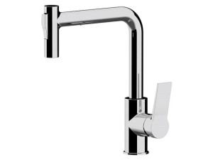 Однорычажный кухонный смеситель со съемным ручным душем