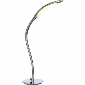 Настольная лампа дизайнерская Dwell A9442LT-1CC ARTE LAMP КЛАССИЧЕСКИЕ 080494 Белый;серебро