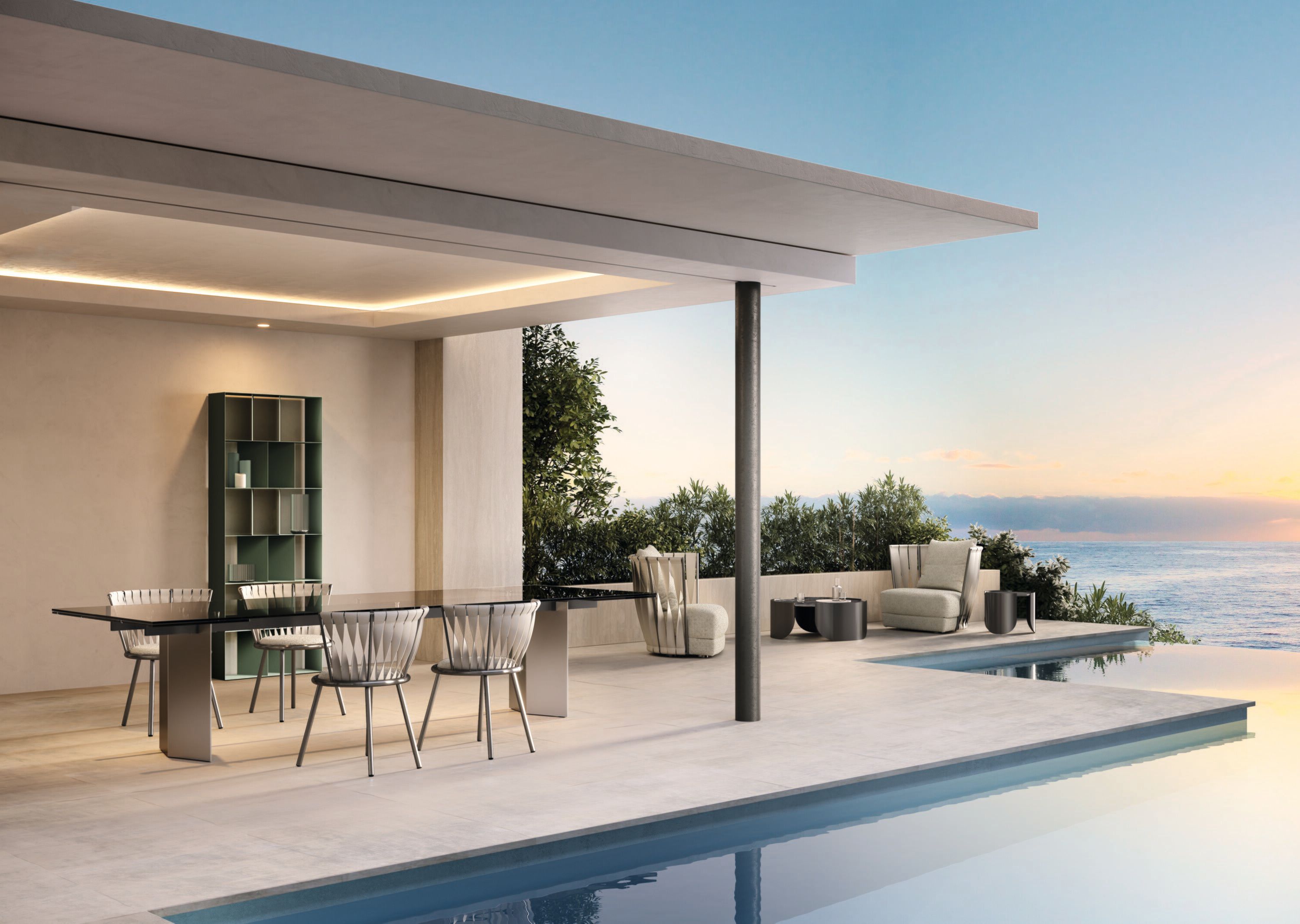 Стул из нержавеющей стали с мягким сиденьем Cantori ARCH-00114875 - Вид №4