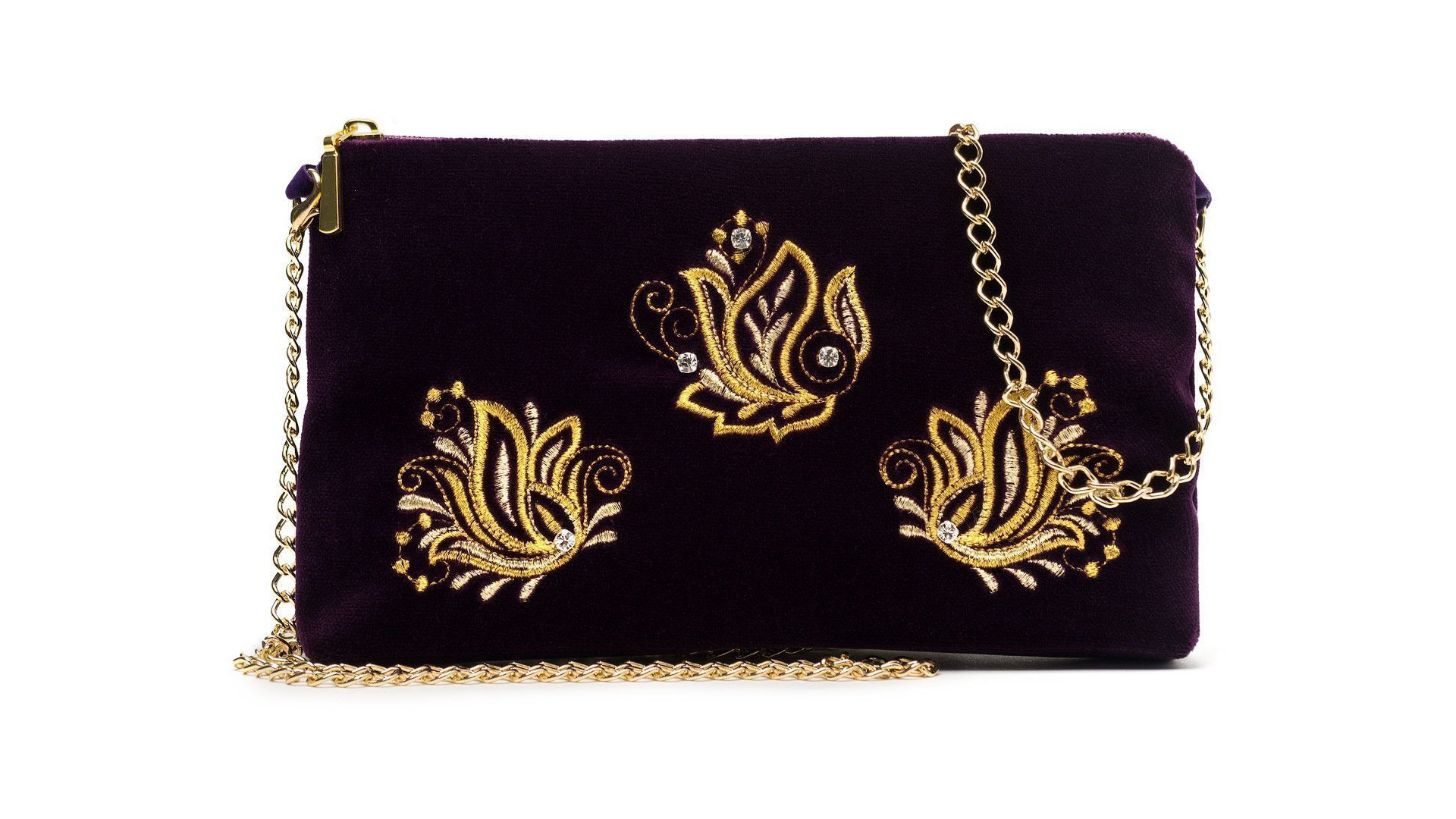 10660422 Торжокские золотошвеи Сумка "Аромат весны" бархат Разм. 13*21*3 Мод. 566-1 Бархат  - Вид №1